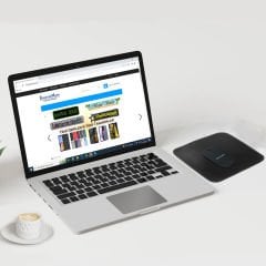 Microcase Bilgisayar Laptop için Deri Mouse Pad 24x24cm - AL3024 Siyah