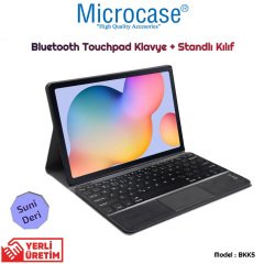 Microcase Samsung Galaxy Tab S6 Lite P610 10.4 inch Bluetooth Touchpad Klavye + Standlı Kılıf - BKK5