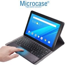 Microcase Lenovo Tab 4 10 Plus Bluetooth Touchpad Klavye + Standlı Kılıf - BKK5