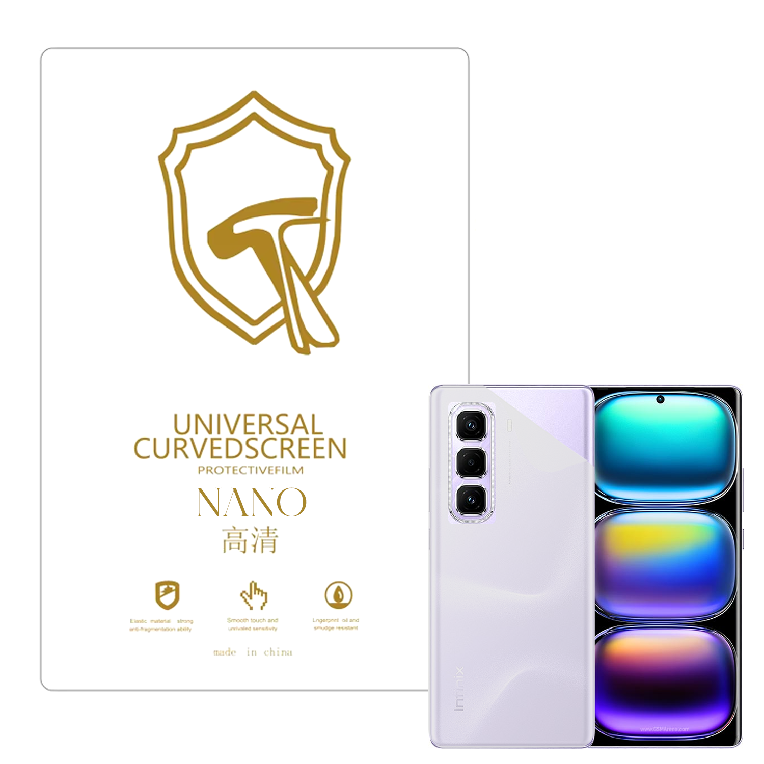 Microcase Infinix Hot 50 Pro Plus ile Uyumlu Full Tpu Nano Arka Ekran Koruma Filmi - EKM102