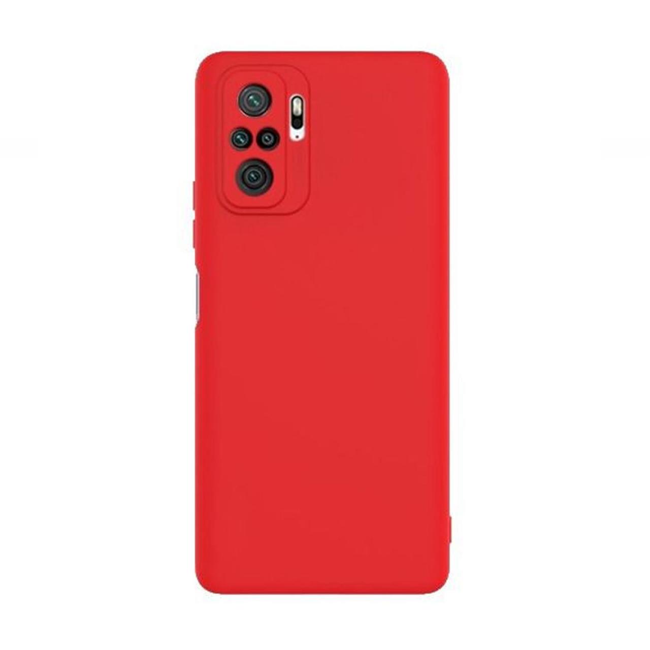 Microcase Xiaomi Redmi Note 10 Premium Matte Silikon Kılıf - Kırmızı