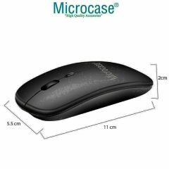 Microcase Apple iPad Air 11 2024 Tablet için  Kapitone Tablet Çanta + Bluetooth Klavye + Mouse + Tablet Standı - AL8123