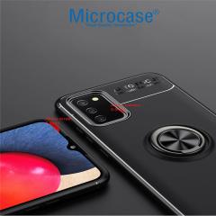 Microcase Samsung Galaxy A52S Focus Serisi Yüzüklü Kılıf - Siyah