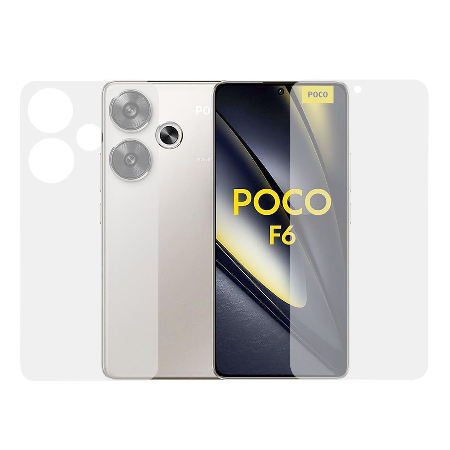 Microcase Poco F6 / Xiaomi Redmi Turbo 3 5G Full Ön Arka Kaplama Koruma Filmi - AL3279