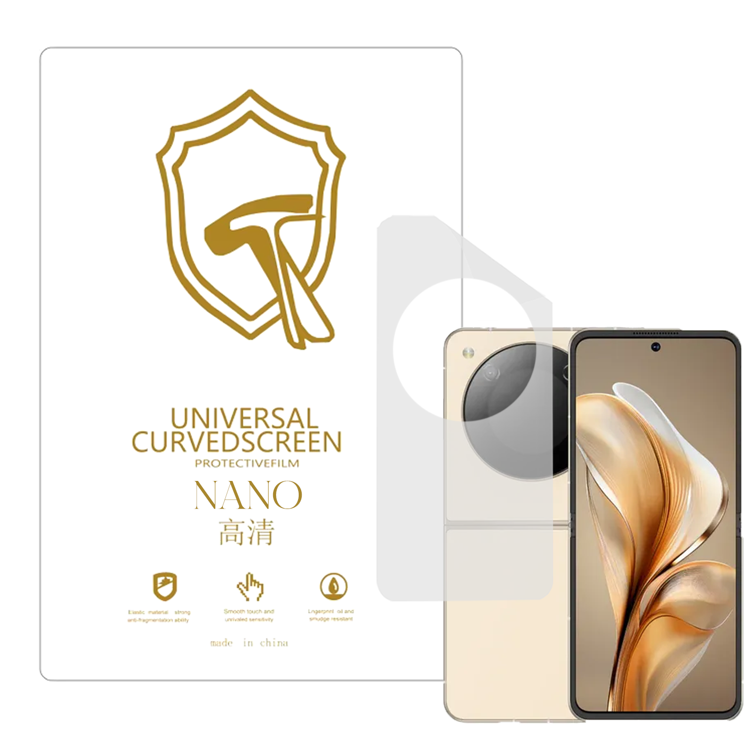 Microcase ZTE Nubia Flip 5G ile Uyumlu Full Tpu Nano Arka Ekran Koruma Filmi - EKM102