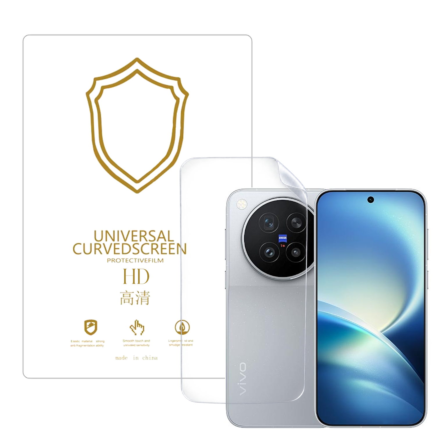 Microcase Vivo X500 Pro ile Uyumlu Full Tpu Nano Arka Ekran Koruma Filmi - EKM102