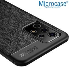 Microcase Samsung Galaxy A52S Leather Silikon Kılıf - Siyah