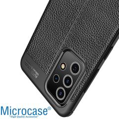 Microcase Samsung Galaxy A52S Leather Silikon Kılıf - Siyah
