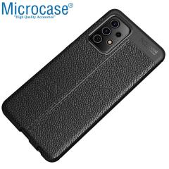 Microcase Samsung Galaxy A52S Leather Silikon Kılıf - Siyah