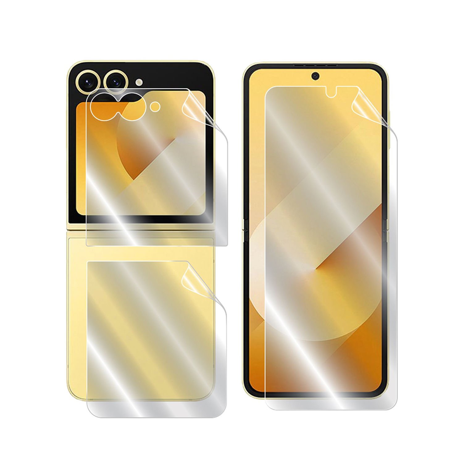 Microcase Samsung Galaxy Z Flip 6/ Z Flip 7 FE Hydrogel Esnek Ön Arka Koruma Filmi - AL3426