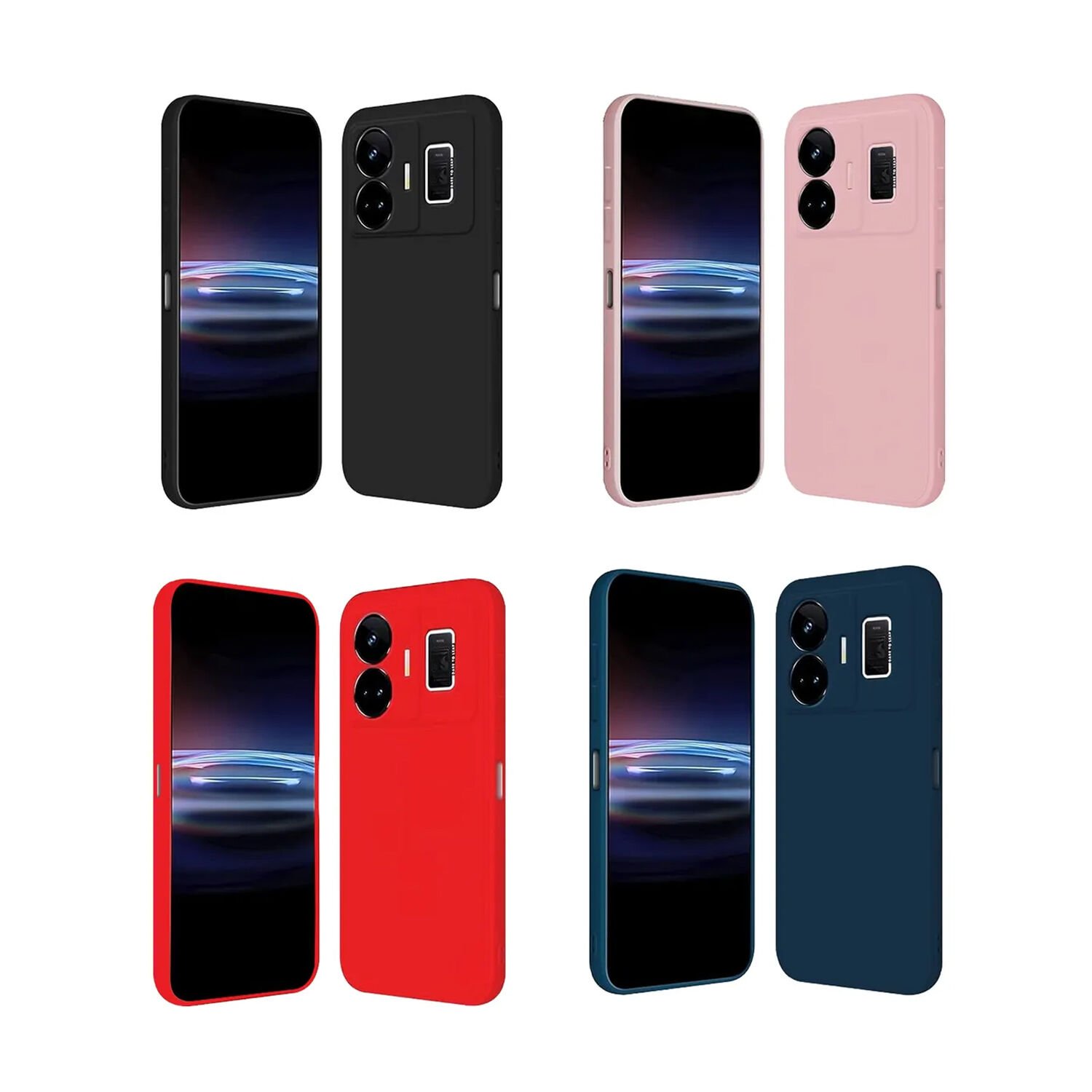 Microcase Realme GT3 - GT Neo 5 Campro Serisi Kamera Korumalı Silikon Kılıf - AL3427