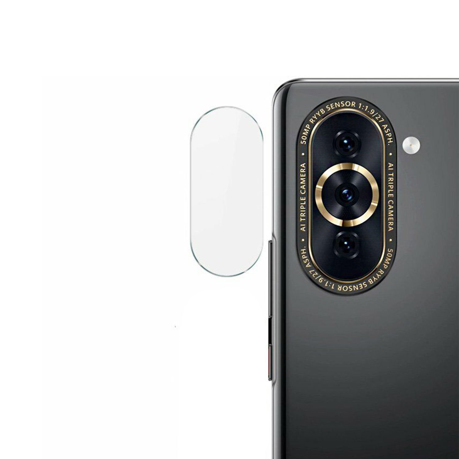 Microcase Huawei Nova 10 Kamera Camı Lens Koruyucu Nano Esnek Film - AL3400