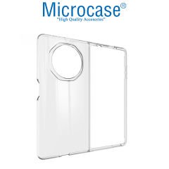 Microcase Honor Magic V3 ile Uyumlu  Sert Kristal Kapaklı Kılıf Şeffaf- AL3157