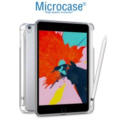 Microcase iPad 7.Nesil 10.2 2019 Soft TPU Kalem Koymalı Silikon Kılıf - Şeffaf
