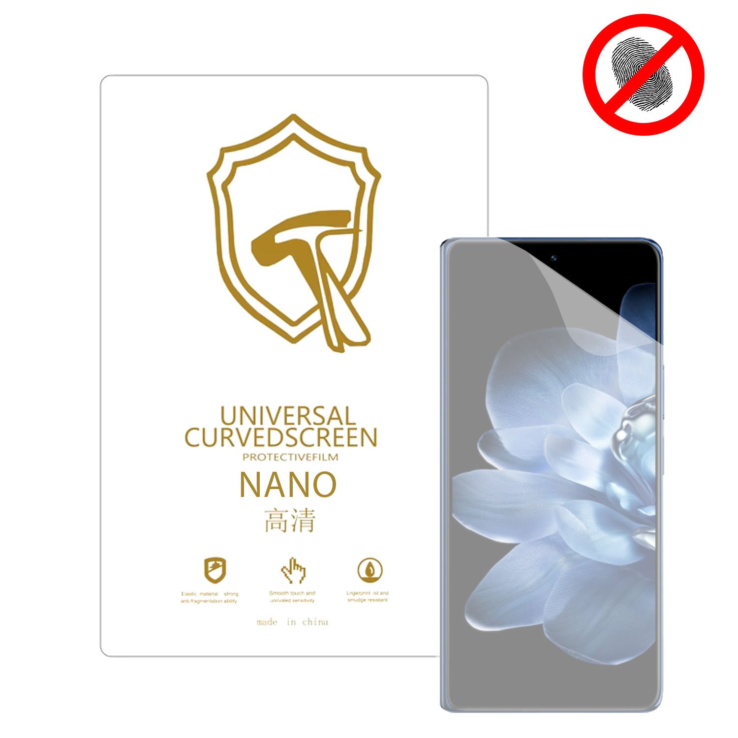 Microcase Xiaomi Mi Mix Fold 4 ile Uyumlu Full Tpu Nano Ön Ekran Koruma Filmi - EKM101