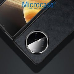 Microcase Honor Magic V3 için Deri Desenli Plastik Koruma Kılıf - AL3156