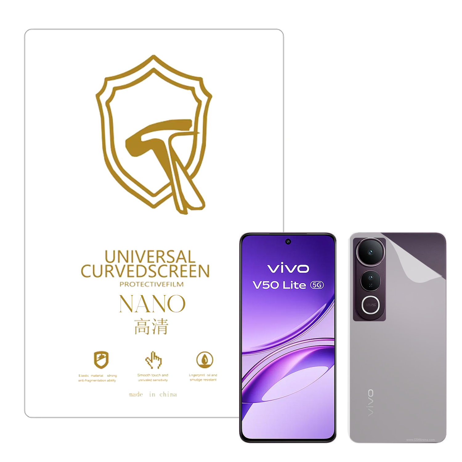 Microcase Vivo V50 Lite ile Uyumlu Full Tpu Nano Arka Ekran Koruma Filmi - EKM102