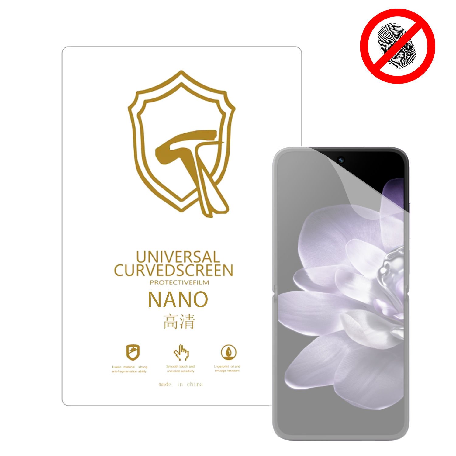 Microcase Xiaomi Mi Mix Flip ile Uyumlu Full Tpu Nano Ön Ekran Koruma Filmi - EKM101