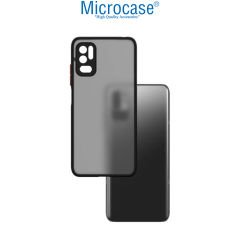 Microcase Xiaomi Redmi Note 11 SE London Serisi Darbeye Dayanıklı Kılıf - Buzlu Siyah