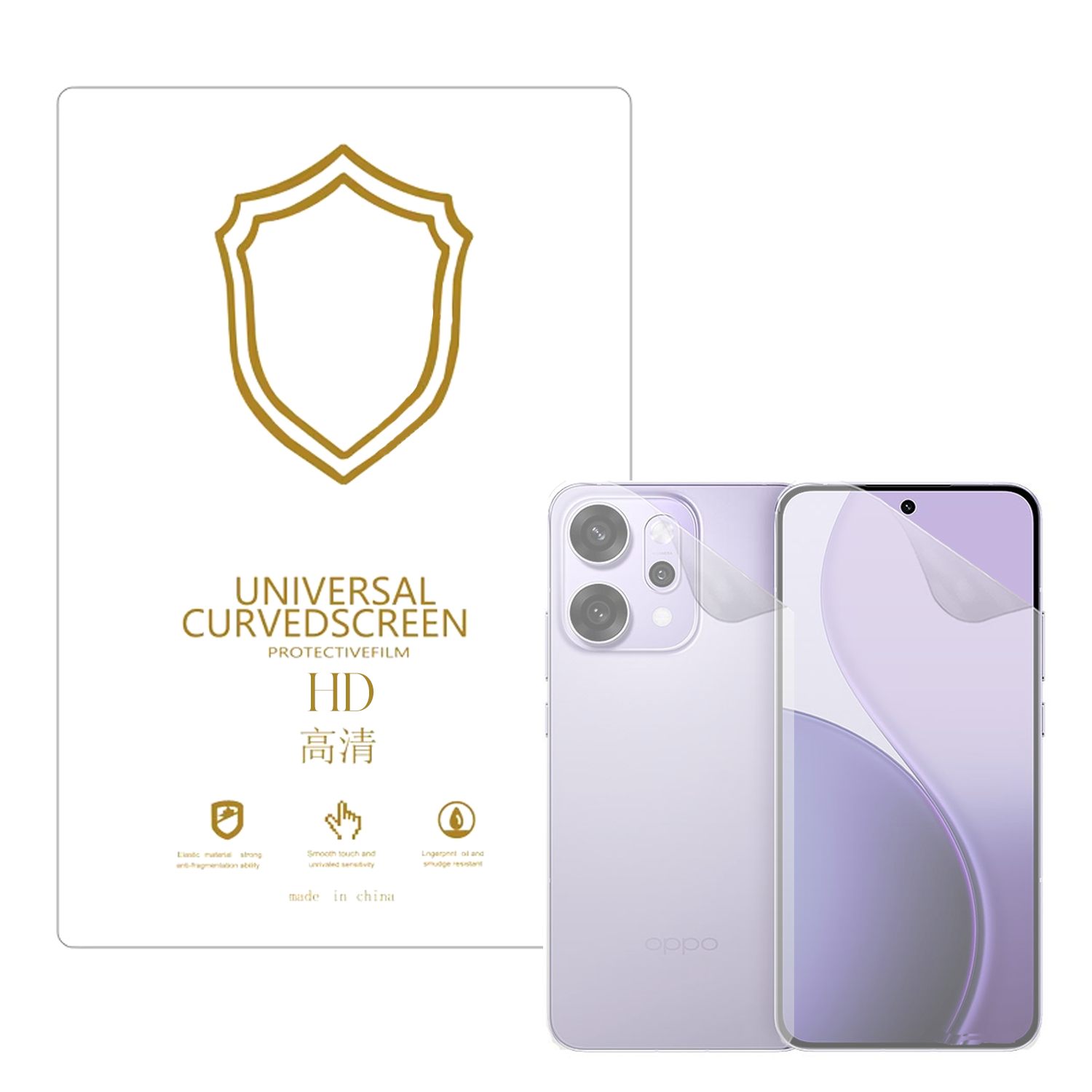 Microcase Oppo Reno 14 Pro ile Uyumlu Full Tpu Ön Arka Nano Koruma- EKM103