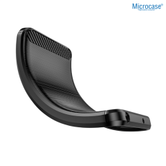 Microcase Oneplus ACE 6 / Oneplus 15R ile Uyumlu Brushed Carbon Fiber Silikon Kılıf - Siyah AL3332