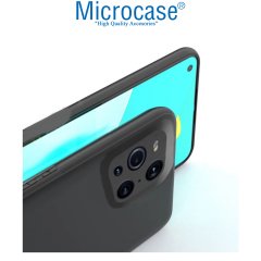 Microcase Oppo Find X3 Pro Matte Serisi Kamera Korumalı Silikon TPU Kılıf - Siyah