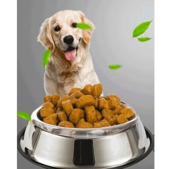 Microcase 2 Adet 22 cm 500 ml Kedi Köpek Metal Mama ve Su Kabı - AL3119