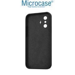Microcase Poco F4 GT 5G  Matte Serisi Kamera Korumalı Silikon TPU Kılıf - Siyah