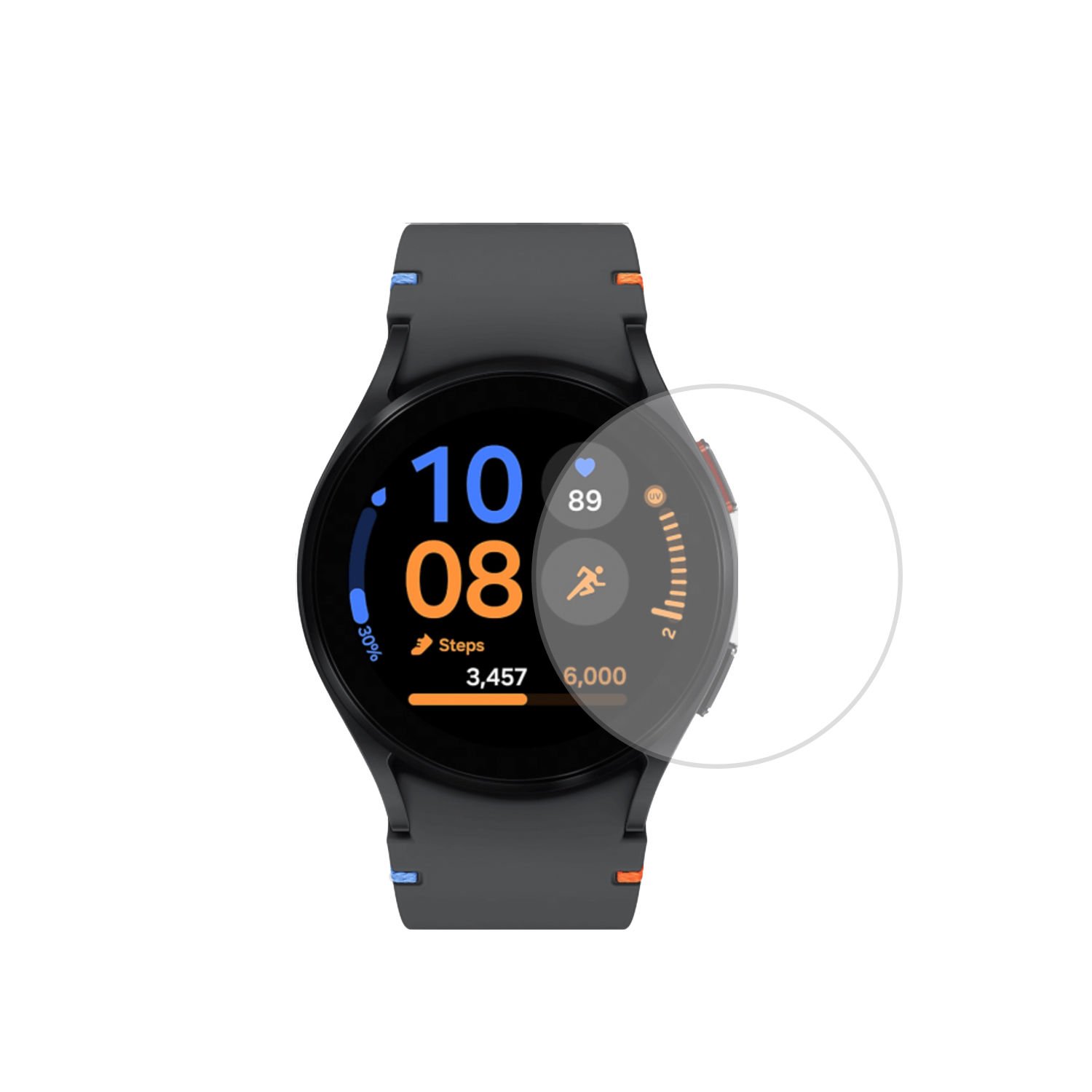 Microcase Samsung Galaxy Watch FE  için TPU Ekran Koruma Filmi - Şeffaf AL3384