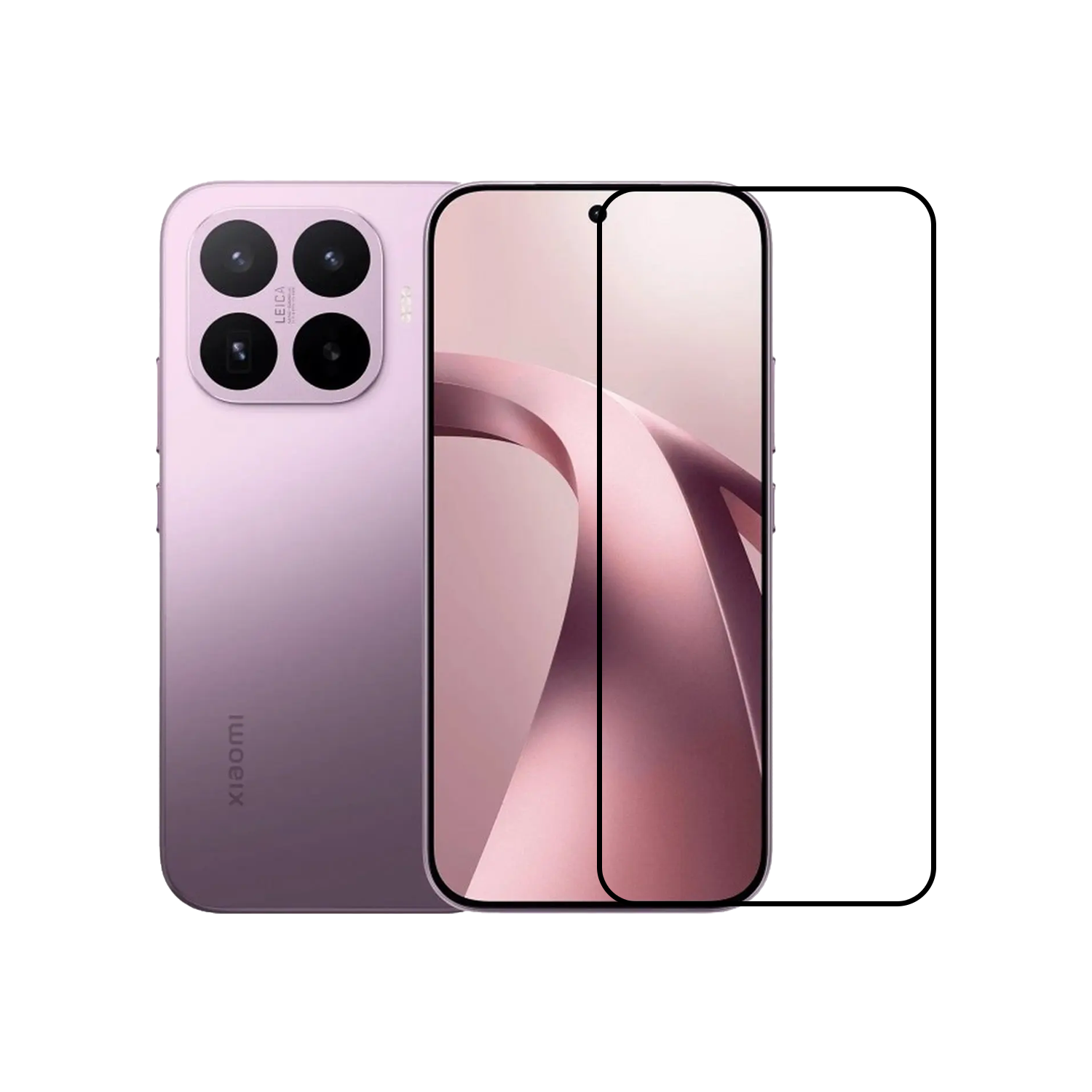 Microcase Xiaomi 17T 5G Global ile uyumlu Tam Kaplayan Çerçeveli Tempered Ekran Koruyucu -AL3276