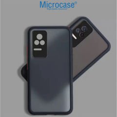 Microcase Xiaomi Poco F4 London Serisi Darbeye Dayanıklı Kılıf - Buzlu Siyah