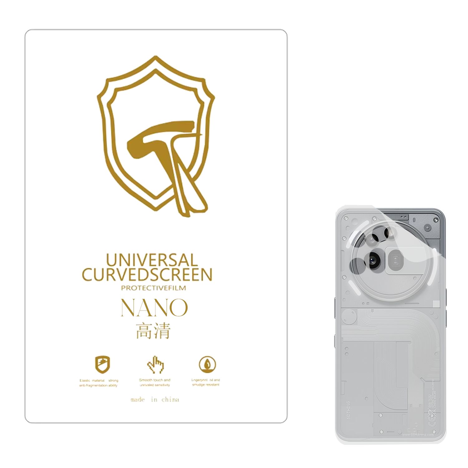 Microcase Phone 3A Pro ile Uyumlu Full Tpu Nano Arka Ekran Koruma Filmi - EKM102