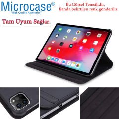 Microcase iPad Pro 11 2021 360 Derece Döner Standlı Kılıf - Siyah
