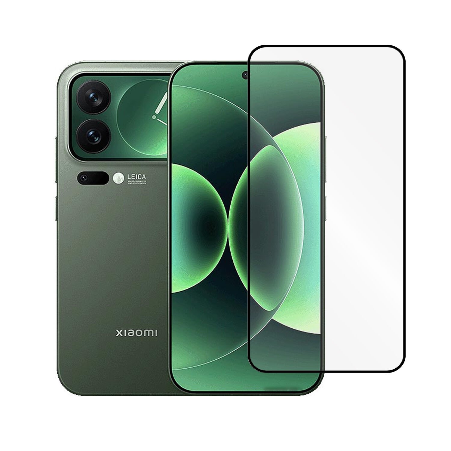 Microcase Xiaomi 17 Pro Tam Kaplayan Çerçeveli Tempered Ekran Koruyucu -AL3276