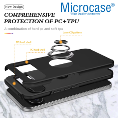 Microcase Google Pixel 10 Pro XL ile Uyumlu Manyetik Mıknatıslı Yüzük Standlı Kılıf-AL5139