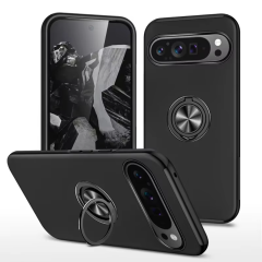 Microcase Google Pixel 10 Pro XL ile Uyumlu Manyetik Mıknatıslı Yüzük Standlı Kılıf-AL5139