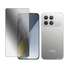 Microcase Xiaomi Poco F8 Pro Tam Kaplayan Çerçeveli Tempered Ekran Koruyucu -AL3276