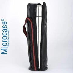 Microcase Deri Kılıflı Paslanmaz Çelik 750 ml 12 Saat Sıcak Soğuk Tutan Çay Kahve Su Termosu - AL3676 Gümüş