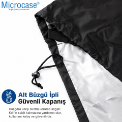 Microcase Dış Mekan Kullanımı UV Koruma Su Geçirmez Barbekü Izgara Örtüsü 130x130x75 CM AL5655