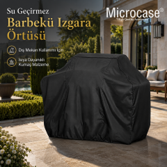 Microcase Dış Mekan Kullanımı UV Koruma Su Geçirmez Barbekü Izgara Örtüsü 130x130x75 CM AL5655