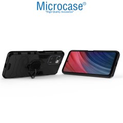 Microcase Xiaomi Poco X3 GT Batman Serisi Yüzük Standlı Armor Kılıf - Siyah