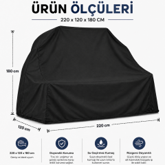 Microcase Dış Mekan Kullanımı İkili Rattan Bahçe Salıncağı Su Geçirmez Kılıf 220x120x180 CM AL5657