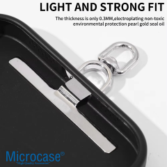 Microcase 360 Döner Başlıklı Telefon İp Askılıklar İçin Paslanmaz Çelik Tutacak Bağlantı Parçası - AL5142 1 ADET