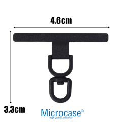 Microcase 360 Döner Başlıklı Telefon İp Askılıklar İçin Paslanmaz Çelik Tutacak Bağlantı Parçası - AL5142 1 ADET