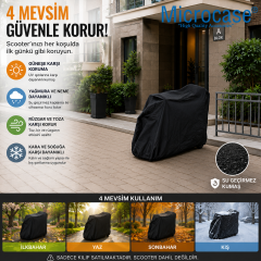 Microcase Akülü Araba Elektrikli Motor Bisiklet Scooter vb Genel Kullanım Araç Çadırı Brandası Koruması AL5658