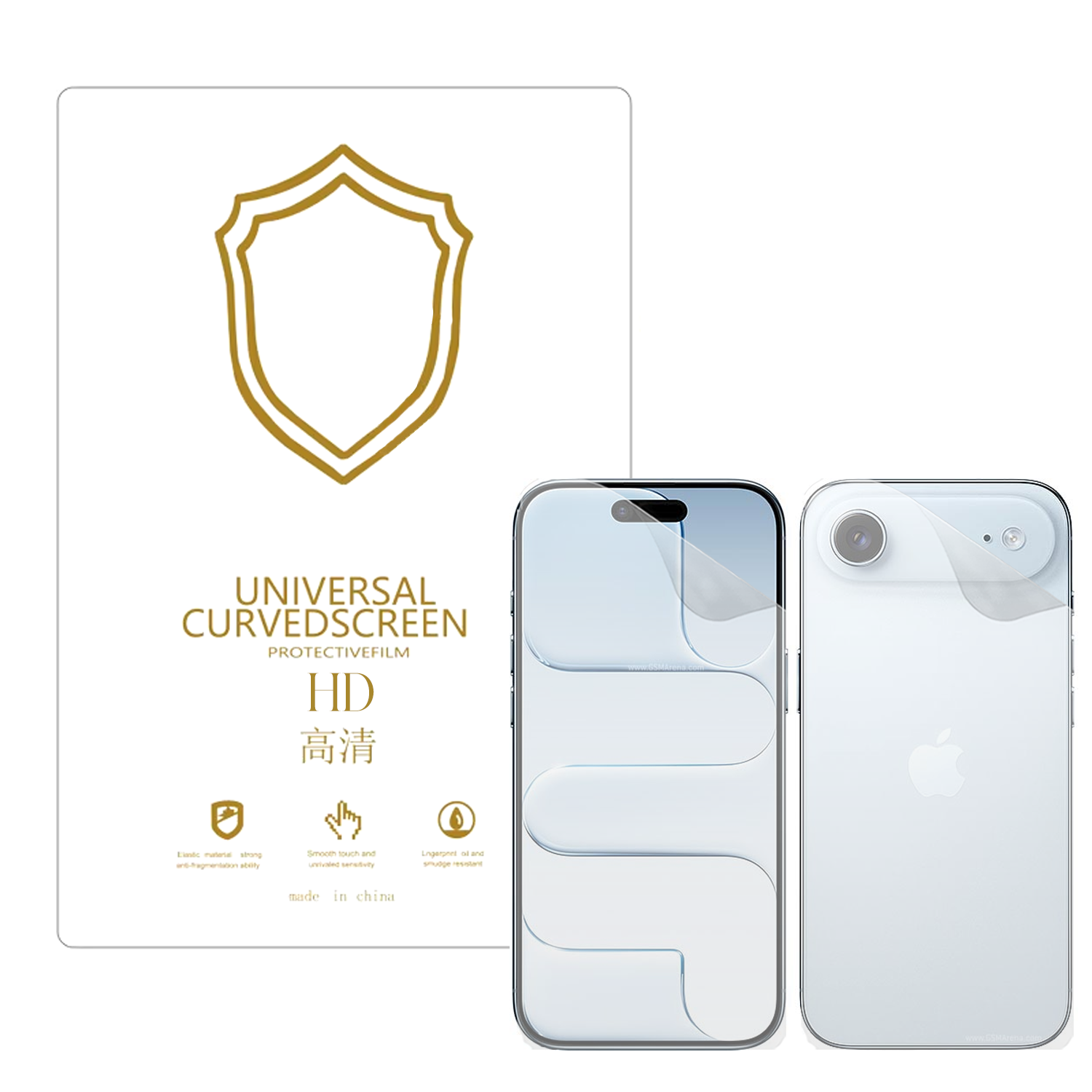 Microcase iPhone 17 Air ile Uyumlu Full Tpu Ön Arka Nano Koruma- EKM103