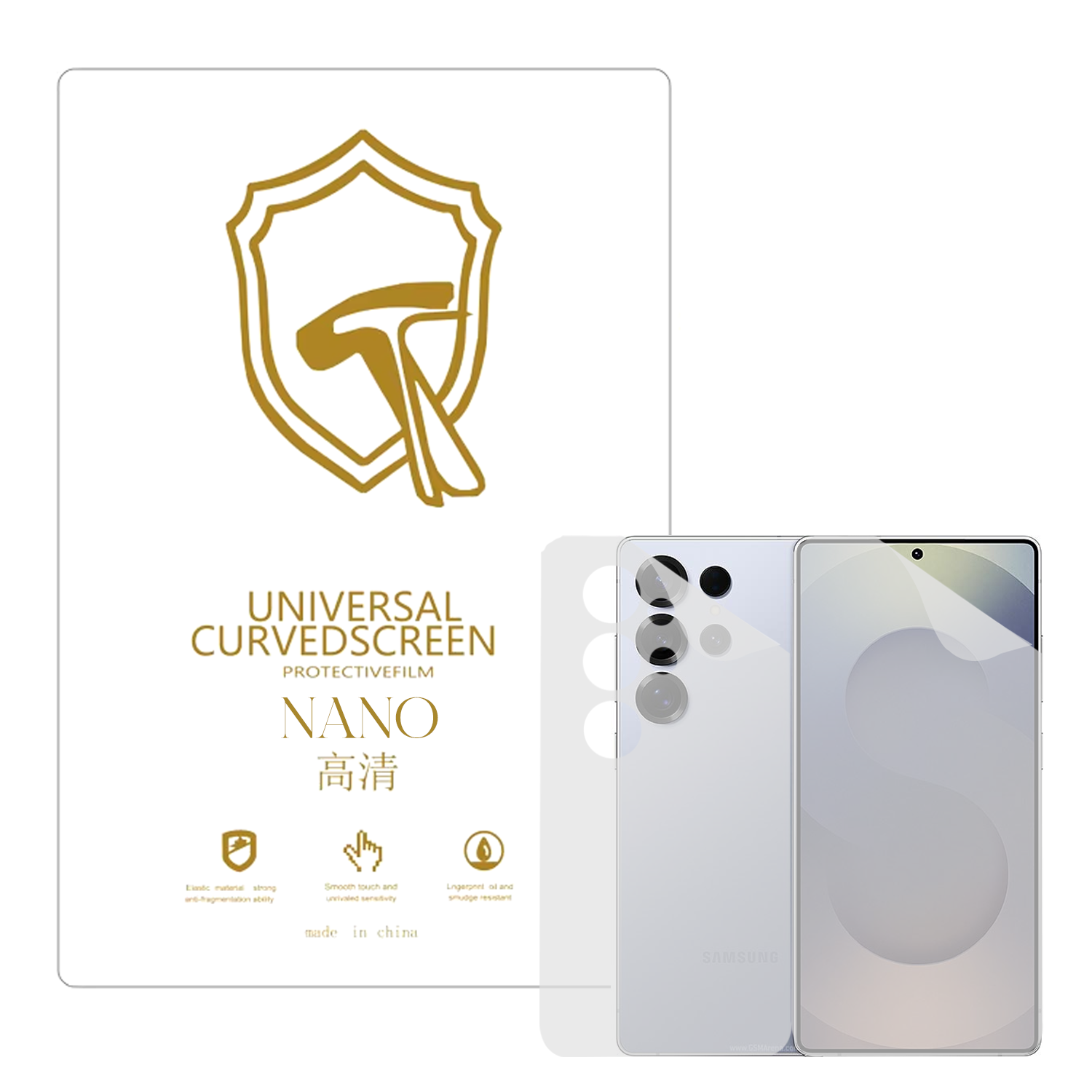 Microcase Samsung Galaxy S25 Ultra ile Uyumlu Full Tpu Ön Arka Nano Koruma- EKM103