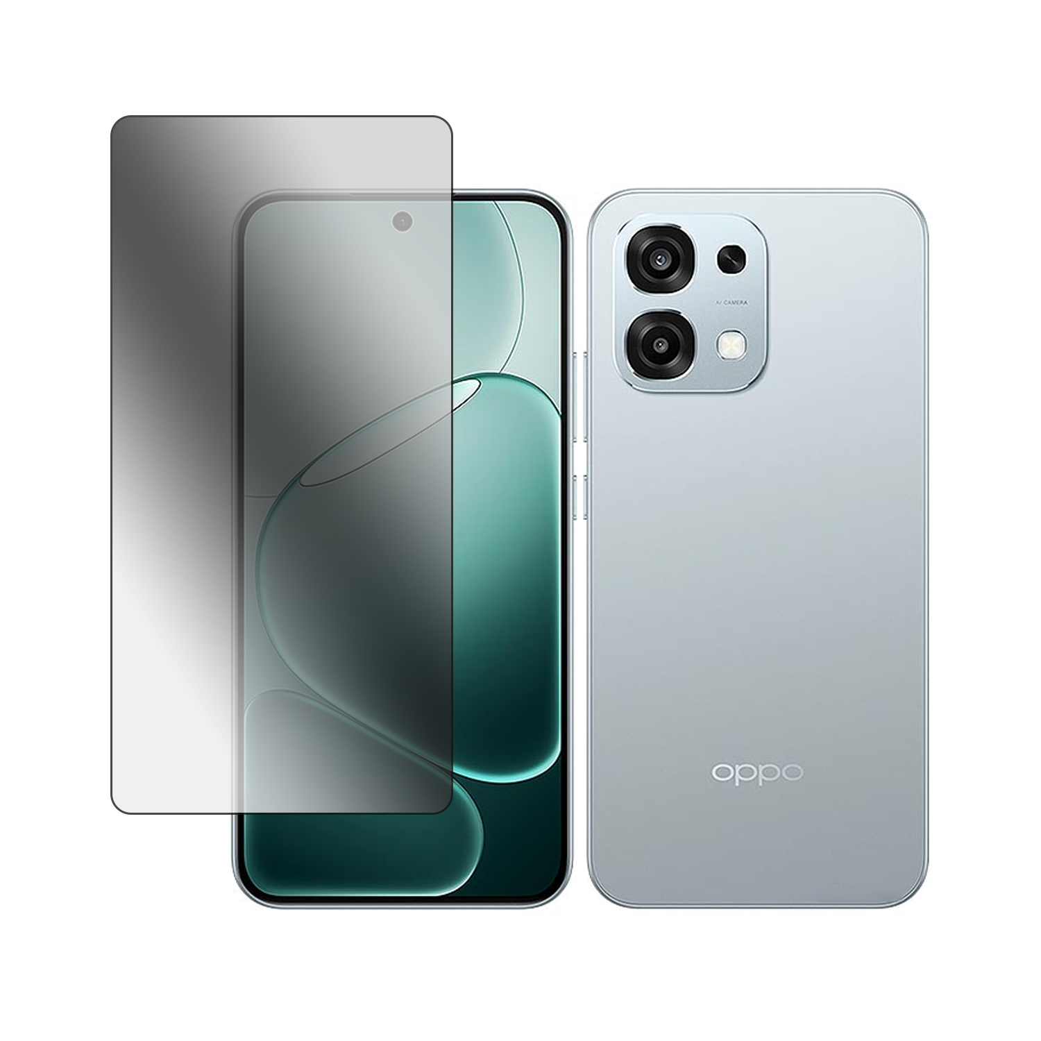 Microcase Oppo A6 Pro Tam Kaplayan Çerçeveli Tempered Ekran Koruyucu -AL3276