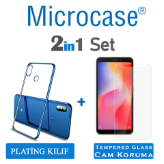Microcase Xiaomi Redmi 6A Plating Series Soft Silikon Kılıf + CAM