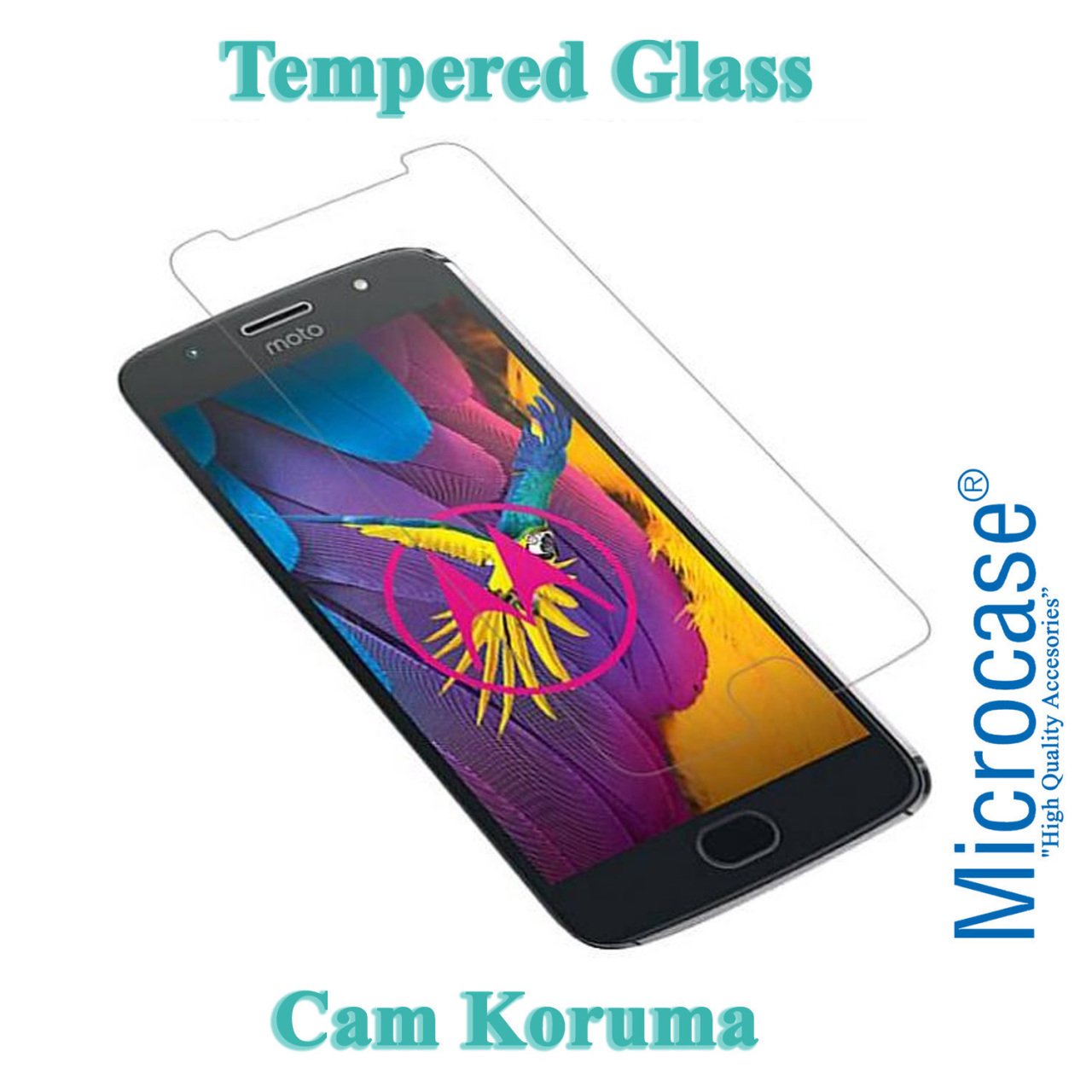 Motorola Moto G5S Tempered Glass Cam Ekran Koruma